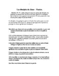Choses essentielles disciples
